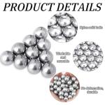 Gisafai 150 Pcs 68 Caliber Aluminum Paintball Ammo Practice Paintball Powerful Non Lethal for Shooting Training Practice