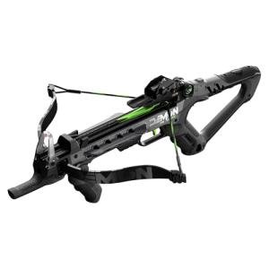Barnett Demun Tri-Strike Mini Crossbow - Compact Break Action Pistol Crossbow, 3-Shot Magazine, Flip Down Foregrip, Precision Sights - 180fps, 7in Bolts, 5 Bolts Included