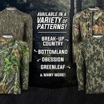 Mossy Oak Camo Hunting Shirts for Men Long Sleeve