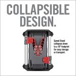 Real Avid Speed Stand | Collapsible Design, Adjustable 10" - 16" Stand for Cleaning & Maintenance | Compact, Portable Range Stand | Lightweight Vise Perfect for Hunting Rifles & Shotguns,Red