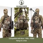 ALLBLESSED hunting backpack for men Waterproof Camo Pack Hunting gifts for men gear Hunting Day Pack-BlessedBark-35L