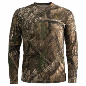 SCENTBLOCKER Scent Blocker Fused Cotton Lightweight Long-Sleeve Shirt, Camo Hunting Clothes (RT APX, XX-Large)