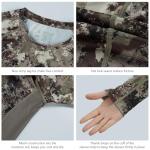 BASSDASH Women’s Camo Hunting Shirt Long Sleeve UPF 50+ Sun Protection Performance Tee Fishing Hiking