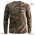 SCENTBLOCKER Scent Blocker Fused Cotton Lightweight Long-Sleeve Shirt, Camo Hunting Clothes (RT APX, XX-Large)