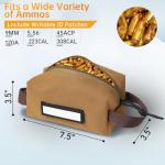 OUUTMEE 4-Pack Tactical Ammo Pouch Loose Sacs, Ammunition Carrier Bag with ID Patches