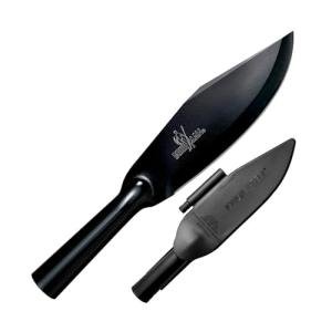 Cold Steel Bowie Blade Bushman Durable Resistant 7" SK-5 High Carbon Fixed Blade Outdoor Survival Hunting Knife, 5.25" Hollow Handle, Secure-Ex Sheath with Ferrocerium Fire Steel