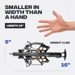 BALLISTA BAT Reverse Draw Compound Mini Crossbow - Crossbow for Hunting, Fishing and Target - Fast 340 fps, Powerful 150lbs, Lightweight 3lbs