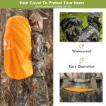 Hunting Backpack for Men, 60/80L Camo Backpack with Waterproof Rain Cover, 600D Hunting Pack for Hunters