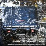 9mm Ammo Box Storage Case: Waterproof Ammo Case Organizer, Durable Ammunition Carrying Boxes for 9mm Luger, 9x19mm, .380ACP, .45, .22LR, .223, 5.56 Ammo Boxes for Can for Pistol Gun & Handgun Ammos