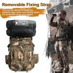 MoiShow Hunting Backpack, Outdoor Hunting Pack with Rifle Holder, Hunting Backpacks for Men, Hunting Bag with Waterproof Rain Cover