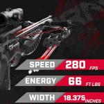 Barnett Wildcat CRX Crossbow Bundle – Includes Bonus Arrow & Broadheads + Scope, Rope Cocking Device, Quiver, 3 Arrows & Neoprene Cover – Tactical 280 FPS Lightweight Hunting Crossbow