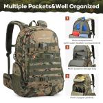 Maelstrom Hunting Backpack for Men Women, Waterproof Hunting Pack with Rain Cover, Long-Lasting 35L Camo Tactical Day Pack for Rifle Bow Gun