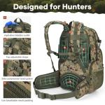 Maelstrom Hunting Backpack for Men Women, Waterproof Hunting Pack with Rain Cover, Long-Lasting 35L Camo Tactical Day Pack for Rifle Bow Gun