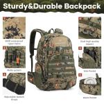 Maelstrom Hunting Backpack for Men Women, Waterproof Hunting Pack with Rain Cover, Long-Lasting 35L Camo Tactical Day Pack for Rifle Bow Gun