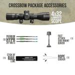 Killer Instinct Burner 415 FPS Crossbow Package (Gray Camo) Basic Bundle (3 Items)