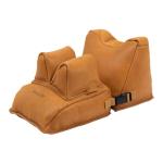 Allen Company Longmont Leather Filled Front & Rear Shooting Rest Combo, Light Brown