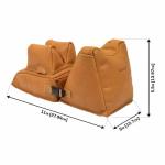 Allen Company Longmont Leather Filled Front & Rear Shooting Rest Combo, Light Brown
