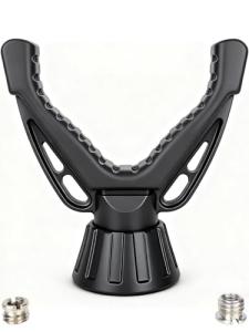 360° Rotating V Yoke Shooting Rest for Rifle Compatible with Shooting Stick Hunting Tripod, Gun Tripod and Monopod for Hunting & Outdoor Activities
