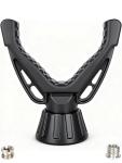 360° Rotating V Yoke Shooting Rest for Rifle Compatible with Shooting Stick Hunting Tripod, Gun Tripod and Monopod for Hunting & Outdoor Activities