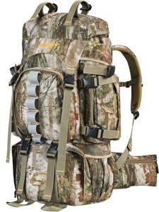 NEW VIEW Hunting Backpacks for Men 60L, Camo Hunting Bags for Deer Elk, Waterproof Large Pack with Rain Cover