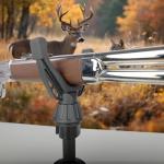 360° Rotating V Yoke Shooting Rest for Rifle Compatible with Shooting Stick Hunting Tripod, Gun Tripod and Monopod for Hunting & Outdoor Activities