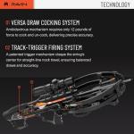 RAVIN R26X Crossbow Package - High-Performance Black Compact Bow with Silent Cocking Crank and Illuminated Scope - 400 FPS, Lightweight, Pre-Assembled, Ambidextrous - Ideal for Archery & Hunting