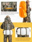 NEW VIEW Hunting Backpacks for Men 60L, Camo Hunting Bags for Deer Elk, Waterproof Large Pack with Rain Cover