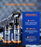 NIMOSY CLP Gun Cleaning Oil Kit-Includes 3.4oz Gun Oil 2oz Needle Lubricant, Gun Brushes Reusable Cloth Swabs and Patches,Gun Accessories Cleaner for Rifle Pistol Firearm Maintenance Gifts for Men