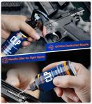 NIMOSY CLP Gun Cleaning Oil Kit-Includes 3.4oz Gun Oil 2oz Needle Lubricant, Gun Brushes Reusable Cloth Swabs and Patches,Gun Accessories Cleaner for Rifle Pistol Firearm Maintenance Gifts for Men