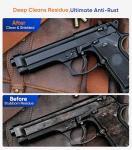 NIMOSY CLP Gun Cleaning Oil Kit-Includes 3.4oz Gun Oil 2oz Needle Lubricant, Gun Brushes Reusable Cloth Swabs and Patches,Gun Accessories Cleaner for Rifle Pistol Firearm Maintenance Gifts for Men