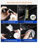 NIMOSY CLP Gun Cleaning Oil Kit-Includes 3.4oz Gun Oil 2oz Needle Lubricant, Gun Brushes Reusable Cloth Swabs and Patches,Gun Accessories Cleaner for Rifle Pistol Firearm Maintenance Gifts for Men