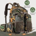 ALLBLESSED hunting backpack for men Waterproof Camo Hunting Pack gifts for men hunting gear Day Pack-BlessedLeaf-35L