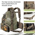 ALLBLESSED hunting backpack for men Waterproof Camo Hunting Pack gifts for men hunting gear Day Pack-BlessedLeaf-35L