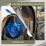 ALLBLESSED hunting backpack for men Waterproof Camo Hunting Pack gifts for men hunting gear Day Pack-BlessedLeaf-35L