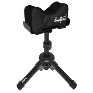 HUNTPAL Rfie Rest Bench Stand Shooting Stick Tripod Gun Rest for Range Table Shooting Target Practice, Portable Adjustable Height Compact Aluminum Construction Shooting Support