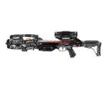 Barnett Raptor BCX Crossbow - Tactical Crossbow with Veil Tac Black Camo, Ultra Compact and Fast 425fps, Step Through Riser, Fold Down Palm Rest, Adjustable Butt Stock, Cycloptic-X Scope