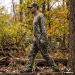 LOOGU Men's Camo Hunting Pants with 6-Pocket, Water-Resistant Breathable Quick-Dry Cargo Pants for Hunting Hiking Fishing