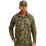 Nomad Men's Mirage 1/4 Zip, Performance Hunting Pullover Shirt, Mossy Oak Bottomland, X-Large