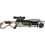 EXCALIBUR Micro Extreme Accurate Lightweight Compact CeaseFire Safety Hunting Archery Crossbow - Scope, Rings, 4 Quill 16.5" Arrows, 4-Arrow Quiver Included
