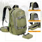 MOXULE Hunting Backpack Waterproof Pack: 25L Hunting Gear with Rain Cover,Hunting Day Pack with Rifle Bow Gun Holder (Green)