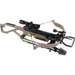 EXCALIBUR Micro Extreme Accurate Lightweight Compact CeaseFire Safety Hunting Archery Crossbow - Scope, Rings, 4 Quill 16.5" Arrows, 4-Arrow Quiver Included