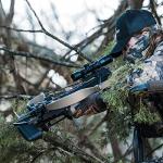 EXCALIBUR Micro Extreme Accurate Lightweight Compact CeaseFire Safety Hunting Archery Crossbow - Scope, Rings, 4 Quill 16.5" Arrows, 4-Arrow Quiver Included