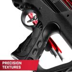 Barnett Explorer XP370 - Compact and Lightweight Crossbow. 370FPS, Adjustable Butt Stock, Illuminated Red Dot Scope, with Headhunter Bolts, Side Mount Quiver and Precision Textures