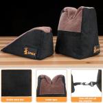 SPIKA Front and Rear Bag, Combo Shooting Rest Bag with Soft Leather and Durable Constriction for Range, Shooting, Outdoor and Hunting