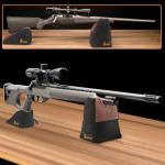 SPIKA Front and Rear Bag, Combo Shooting Rest Bag with Soft Leather and Durable Constriction for Range, Shooting, Outdoor and Hunting