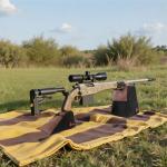 SPIKA Front and Rear Bag, Combo Shooting Rest Bag with Soft Leather and Durable Constriction for Range, Shooting, Outdoor and Hunting