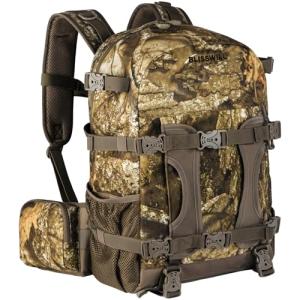 BLISSWILL Hunting Backpack Hunting Day Pack with rifle holder Hunting Gear Accessories gift for men(Timbreon camo)