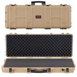 VEVOR Rifle Case, Rifle Hard Case with 4 Layers Fully-protective Foams, 42 inch Lockable Gun Storage with Wheels, IP67 Waterproof & Dustproof, for Rifle, Shotgun, Airsoft Gun, Khaki