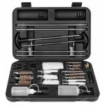 Magsaddle Universal Gun Cleaning Kit for Pistol, Shotgun, Rifle, Handgun, Airgun, Revolver, Cleaning Kit with Brushes, Jags, Slotted Tips, Portable Case