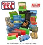 MTM 380/9MM Cal 100 Round Flip-Top Ammo Box P-100-9M, Clear Green/Black